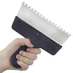 Шпатель зубчастий (нержавіючий) 200мм 6×6 GRAD (8321345) - мініатюра 5