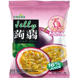Фруктовий десерт Cozzo (желе із соком) зі смаком маракуї 160 г (8 х 20г) Малайзія