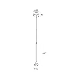 Підвісний світильник Premium Skarlat RHL7749 5W BK+WH 3000K - мініатюра 2