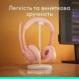 Навушники Logitech Zone 300 Bluetooth Rose (981-001412) - мініатюра 8