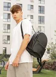 Чоловічий рюкзак Sambag Brix RQH чорний 35 х 25 х 12 см (11521001m) - мініатюра 2