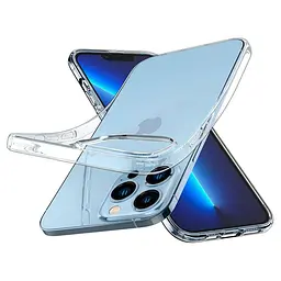 Чохол прозорий протиударний Spigen Liquid Crystal ACS03197 для iPhone 13 Pro Max (6.7") Crystal Clear - мініатюра 2
