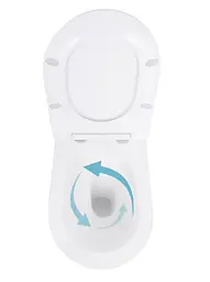 Унітаз підвісний Qtap Robin Ultra Quiet, з сидінням Slim Duroplast/ Soft-close/ Quick Release QT13332381AW - мініатюра 6