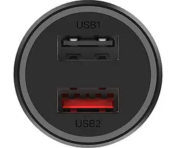 Автозарядне Xiaomi Car Fast Charger 37W 2 виходи USB + Type-C - мініатюра 2