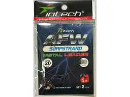 Повідець INTECH металевий 0,20мм 5кг 20см (2шт/уп) AFW Surfstrand 1х7