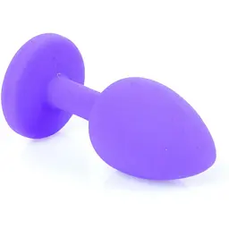 Силіконова анальна пробка Boss Of Toys Boss Series - Jewellery Purple Silicon Plug Medium Red M, BS6400086, Филетовый / Червоний - мініатюра 3