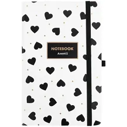 Книга записна Axent Partner Black&White, 125х195 мм, 96 аркушів, клітинка (8621-10-A)