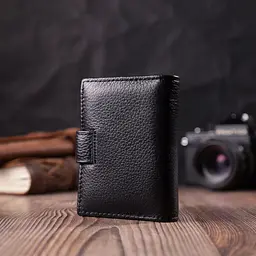 Надійна візитниця з натуральної шкіри ST Leather 22469 чорна - мініатюра 10