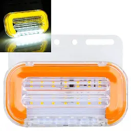 Габаритний вогонь LED для вантажівки 12/24В 110х40 см Функція повороту / Підсвічування номера Жовтий 1 шт.