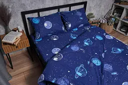 Підковдра Moon&Star Бязь Gold Люкс Planets King Size 220x240 см - мініатюра 2