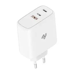 Зарядний пристрій 2E USB-C Wall Charger GaN 65W, white (2E-WC3USB65W-W) - мініатюра 2
