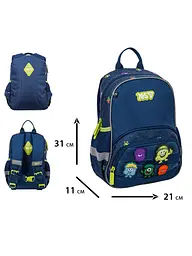 Рюкзак дитячий YES K-34XS Monsters (550447) - мініатюра 3