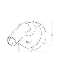 Бра Azzardo AZ5627 Lugano LED 1x3W 3000K 205Lm IP20 білий - мініатюра 2