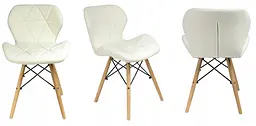 Крісло JUMI Scandinavian Design (еко-шкіра) White - мініатюра 3