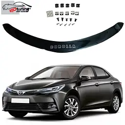 Дефлектор капоту мухобійка для Toyota Corolla 2013-2019 (Vip Tuning) TYA75