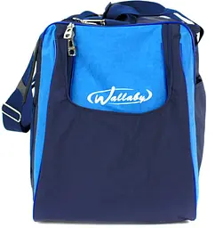 Сумка спортивна Wallaby з нейлону 59 л 48×32×28 см Синя з блакитним - мініатюра 1