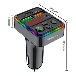 АЗП з FM-модулятором WUW-C162 Black - мініатюра 4