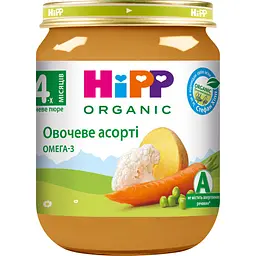 Органічне пюре HiPP Овочеве асорті 125 г