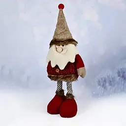 Фігура новорічна телескопічна Stenson Santa Snowman R95917 19465 35-60 см