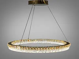 Підвісна LED-люстра Diasha MD6027/800S-gold для вітальні, спальні та зали, Gold, пульт, 130 W, 82 см, 15-25 m2 - мініатюра 3