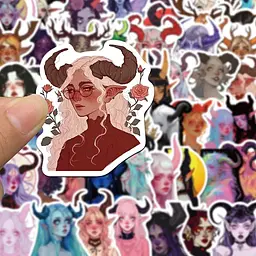 Стікерпак GeekLand Mystical Nymphs 50 штук - мініатюра 4