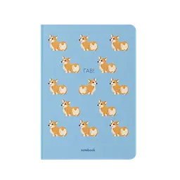 Блокнот "Гав! Коргі" синій