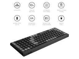 Клавіатура OfficePro SK985 Black (SK985B) - мініатюра 10