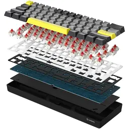 Bluetooth Клавіатура GamePro Asgard Fenrir MK130G Pro Outemu Red Switch USB/Wireless/Bluetooth Black UA - мініатюра 4