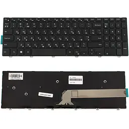 Клавіатура для ноутбука DELL (Inspiron: 3541, 3542, 3543, 5542, 5545, 5547) ukr, black