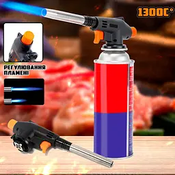 Газовий пальник Cyclone Flame Gun 930, п’єзопідпал, регулювання полум’я, температура до 1300°C - мініатюра 8