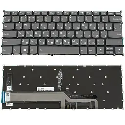 Клавіатура для ноутбука LENOVO (IdeaPad: S540-14 series) rus onyx чорний без фрейма підсвічування клавіш