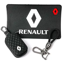 Автонабір №88 для Renault килимок / плетений брелок з карабіном і чохол для автоключів