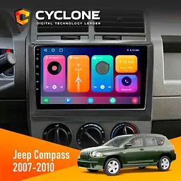 Штатна магнітола Jeep Compass 2007-2010 Cyclone C10-001 2x32 CPL Cyclone (НФ-00004337)