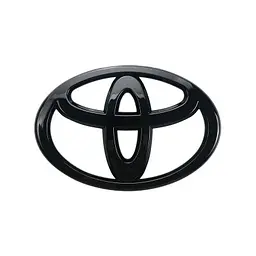 Емблема решітки, ззаду Toyota 100х70 мм пластик Чорна Матова (OEM: 90975-02099) - мініатюра 7