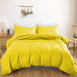 Простирадло на резинці MirSon Satin Light Pro 10-002 Yellow 80x200 см (2200010169539) - мініатюра 2