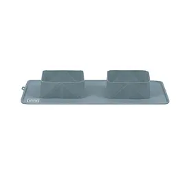 Миска складана Waudog Silicone 385х230х50 мм сірий - мініатюра 2