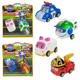 Ігрова фігурка спецтехніки Robocar Poli на колесах (9D) в асортименті