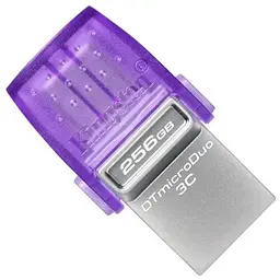 USB флеш накопичувач Kingston 256GB DataTraveler microDuo 3C USB 3.2/Type C (DTDUO3CG3/256GB)