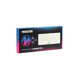 Клавіатура Maxxter KBM-C01W-UA USB UA White (KBM-C01W-UA) - мініатюра 5