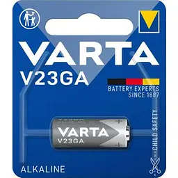 Батарейка Varta A23 MN21 V23GA BLI 1 ALKALINE (K23A) 12V спеціалізована - мініатюра 2