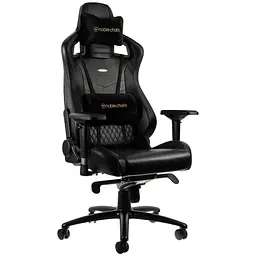 Компютерне крісло для геймера Noblechairs Epic real leather black (NBL-RL-BLA-001)