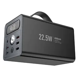 Портативний ЗП Power Bank Hoco J138 22.5W+PD20W+DC12V 60000 mAh Black - мініатюра 2