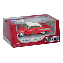 Інерційна машинка 1957 Chevrolet Bel Air (Fire Chirf) Kinsmart KT 5325 W - мініатюра 4