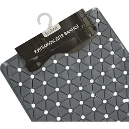 Килимок для ванної Eco Fabric Трикутники 68х37 см сірий (6837-012) - мініатюра 5