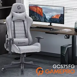Геймерське крісло GamePro GC575FG Fabric Gray [163693] - мініатюра 15