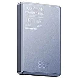 Портативна батарея Remax RPP-109 10000mAh 20W Metal MagSafe Power Bank Blue