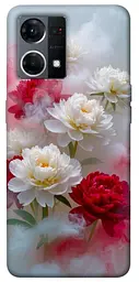 Чохол Demsky Red and white smoke для Oppo Reno 7 4G