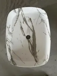 Умивальник накладний Mixxus Premium Bevel-0102 marble 495x370x135 мм MP6519, Мармур - мініатюра 2