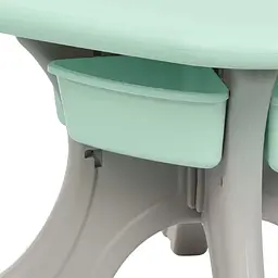 Дитячий столик з двома стільцями Bambi NEW TABLE-5 бежево-м'ятний - мініатюра 4