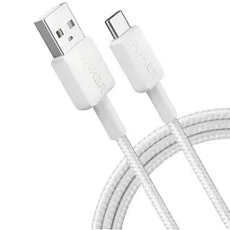 Кабель Anker 322 USB-A - USB-C, 1.8м, White (A81H6H21) - мініатюра 4